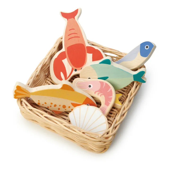 Tender Leaf Toys Le panier du marché Fruits de Mer