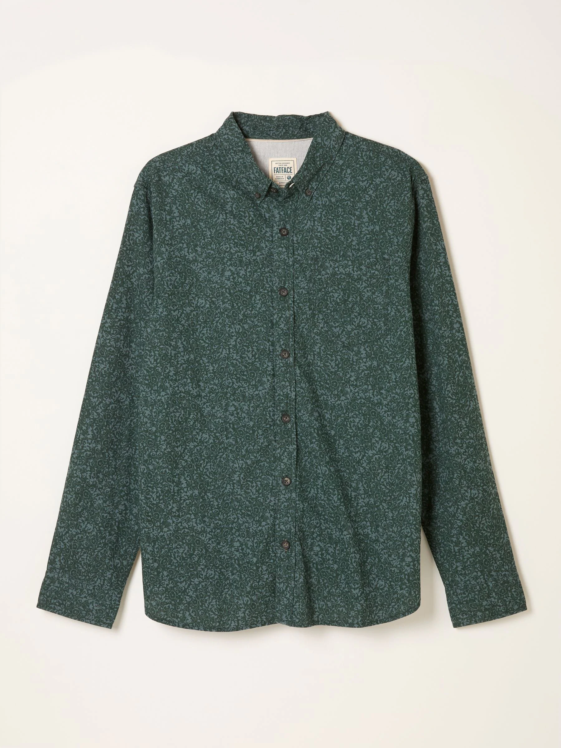 FatFace Long Sleeve Floral Print Shirt