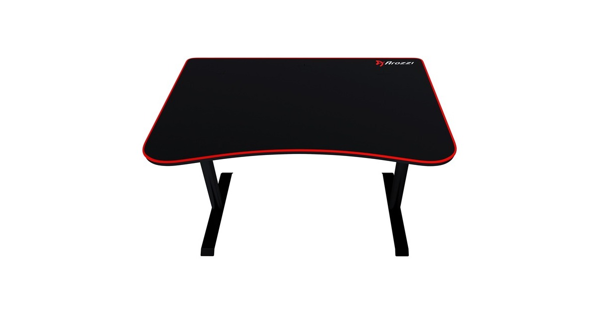 ArozziArena Fratello Gaming Desk - Black  (Zwart/rood)