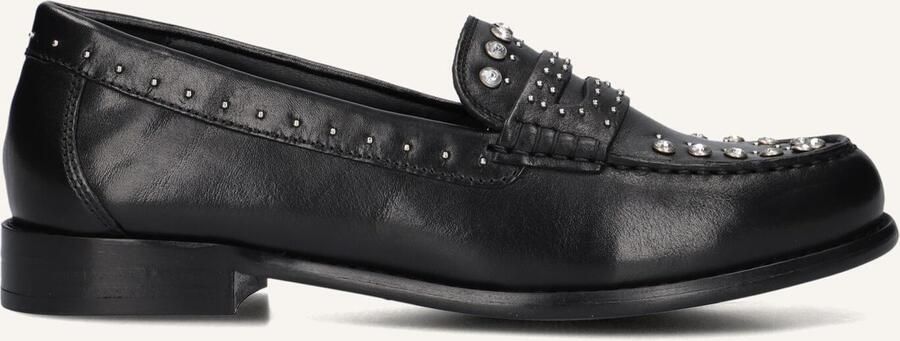 Bronx Lage Schoen in Zwart Wit Zilver Black Dames