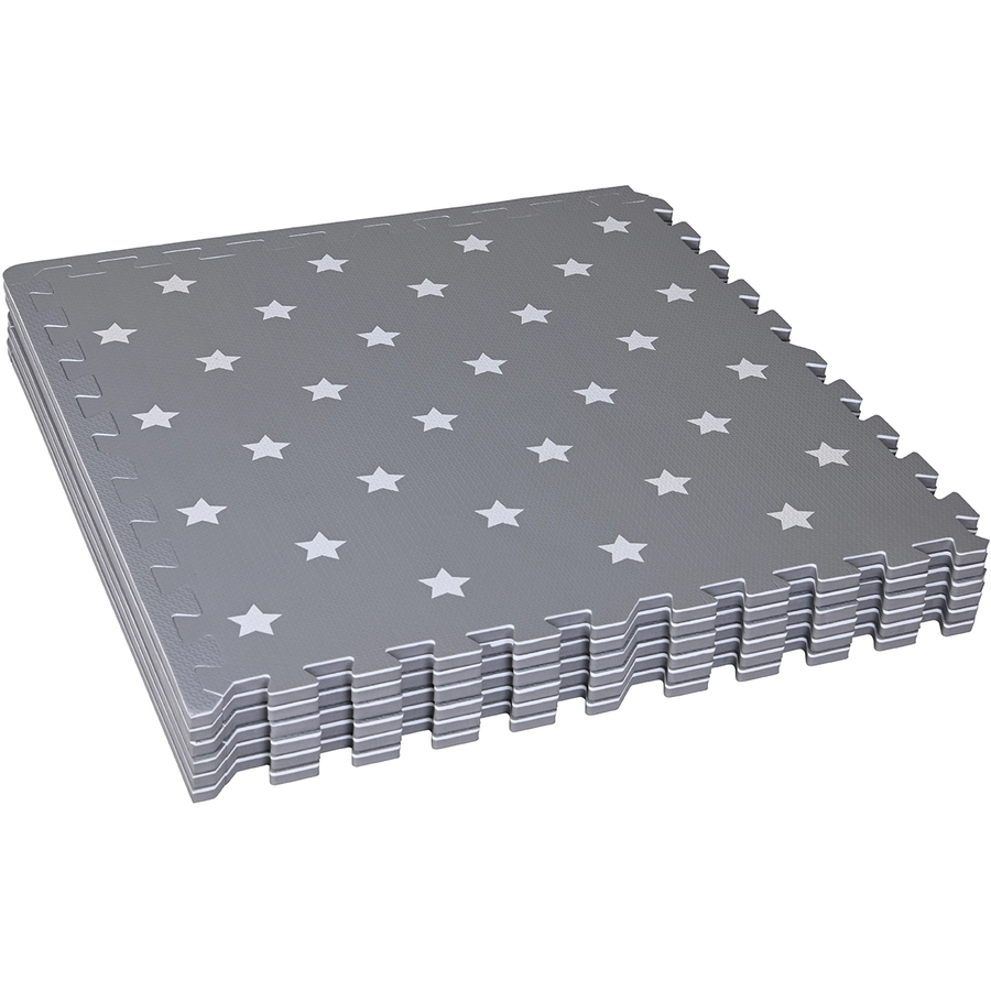knorr toys® Softteppich Matte grau Sterne