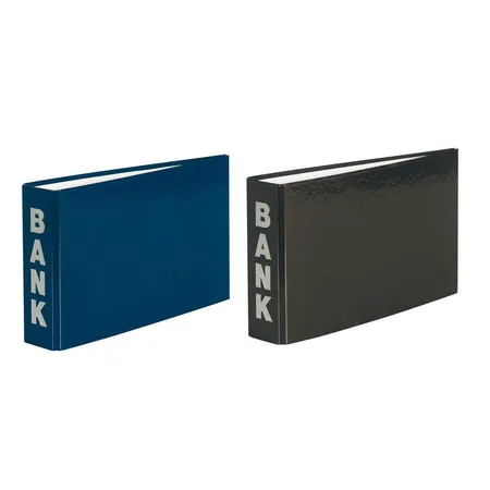 Stylex Bankordner für Kontoauszüge 140 x 250 mm, 2 Stück je 1x schwarz + blau
