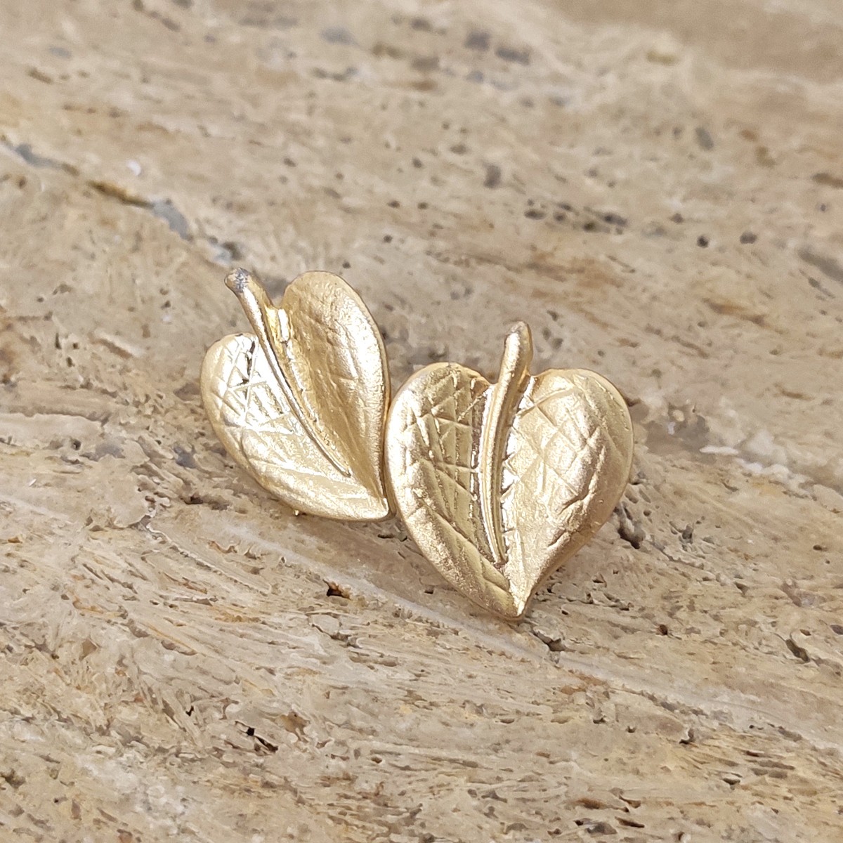 Boucles d'oreilles - Laiton plaqué or