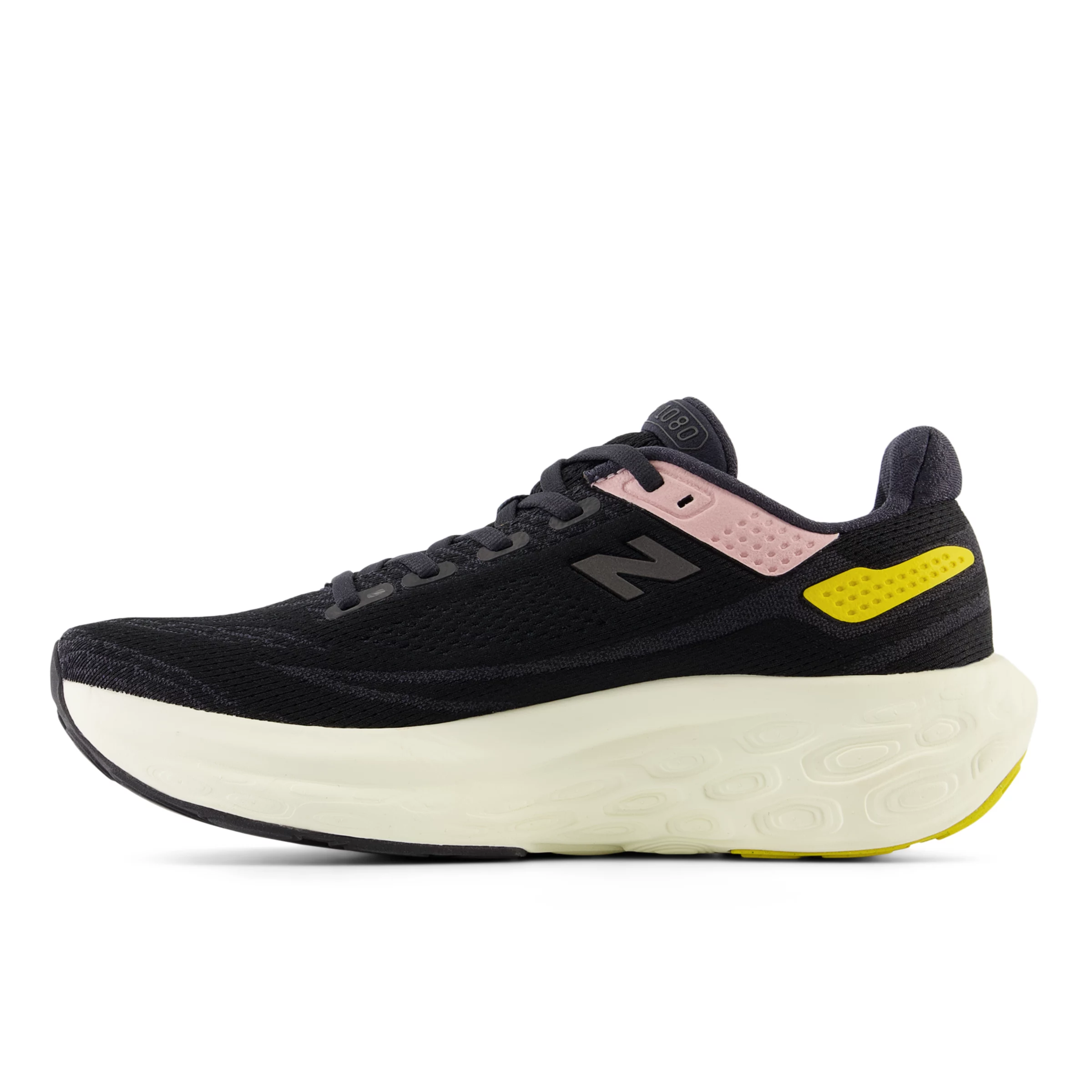 Fresh Foam X 1080 v13 Black con orb pink e ginger lemon