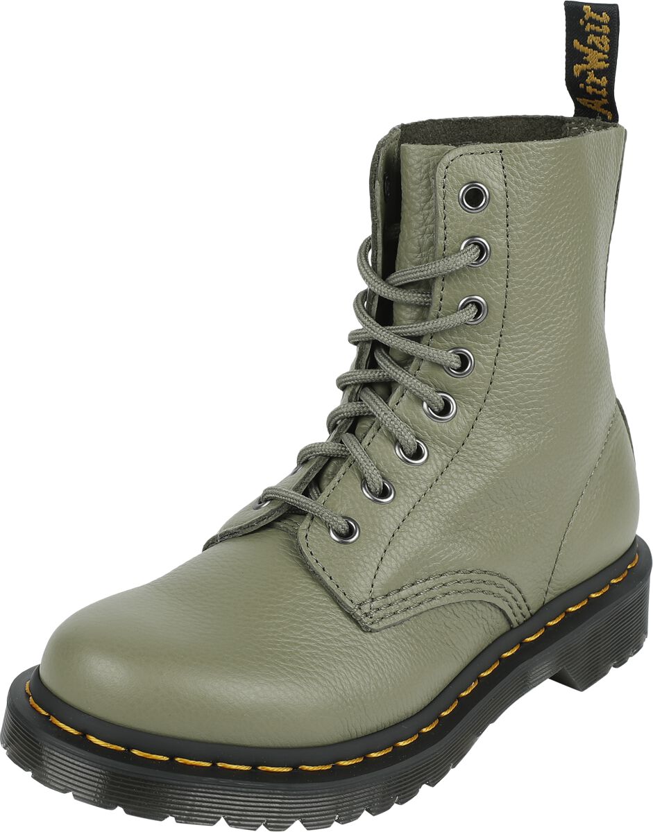 1460 Pascal - Muted Olive Virginia | Dr. Martens Bottes de motard