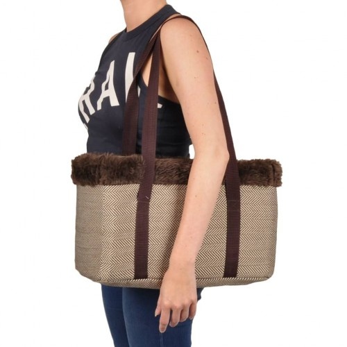 Bolsa de transporte para animais de estimação Arabel, marrom