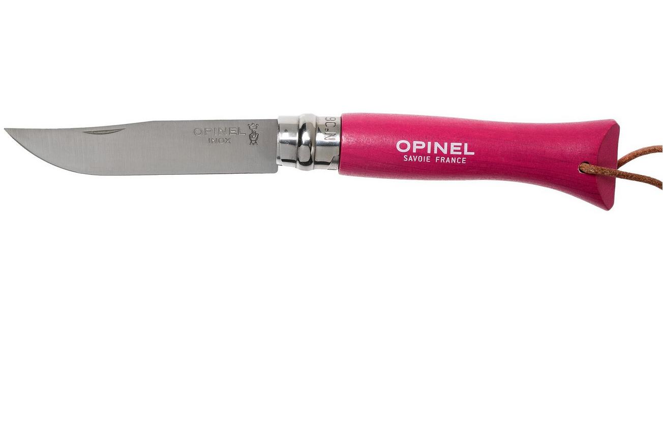 Opinel zakmes Trekking No. 06RV zakmes, Raspberry