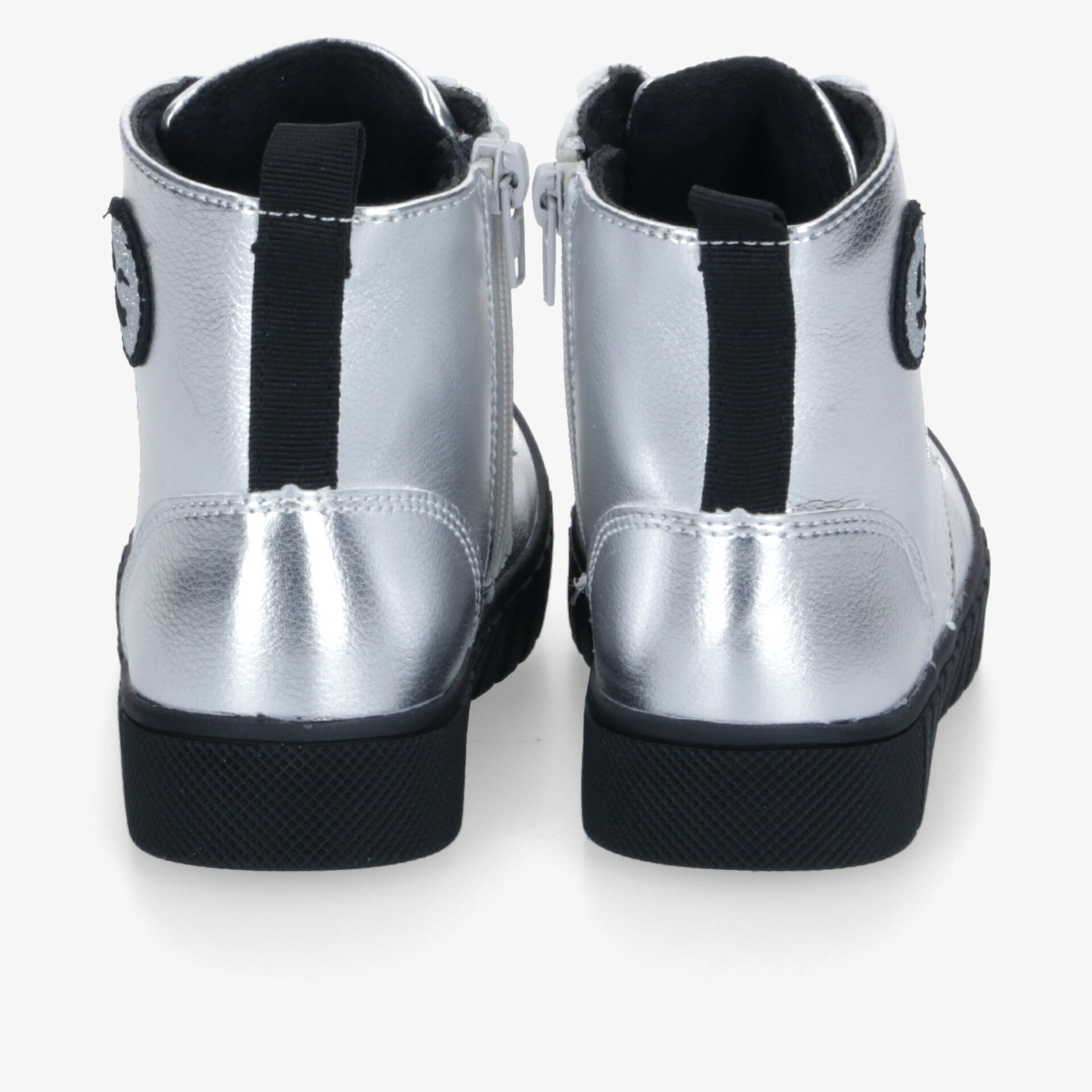 DooDogs Kinder Schnürstiefel silber