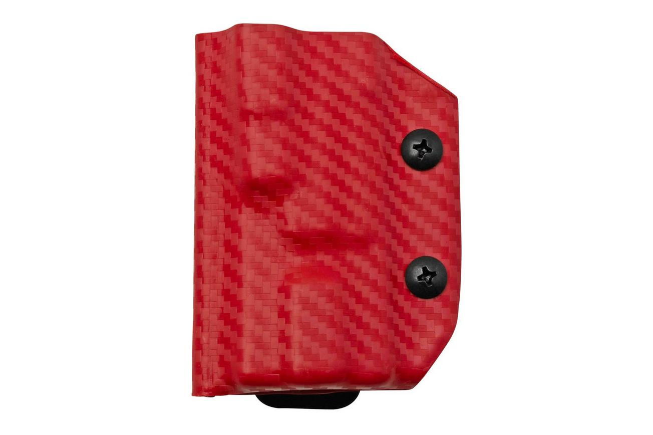Clip And Carry Kydex Sheath Leatherman Free P2, Carbon Fiber Red LP2-CF-RED riemholster