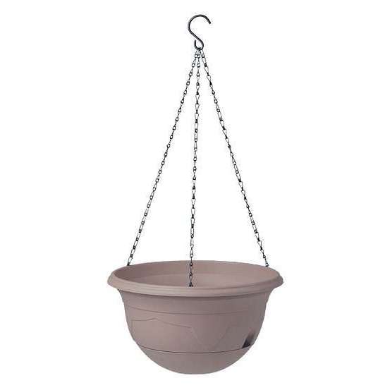 Suspension Pot Millésia Ø28cm à réserve d'eau - Taupe