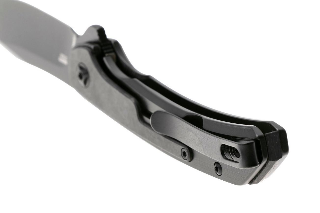 CRKT Padawan 6070CF, Black 14C28N, Black Stainless Steel, Carbon Fiber Overlay zakmes, Pedro Buzetti design