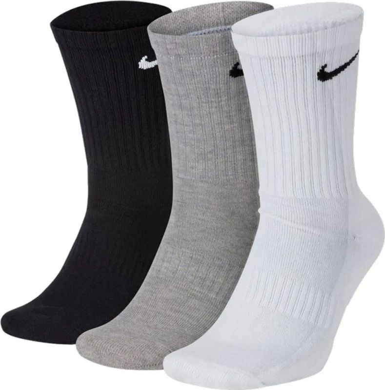 Nike - Everyday Cushion Crew Socks - 3-Pack Crew Socks-34 - 38