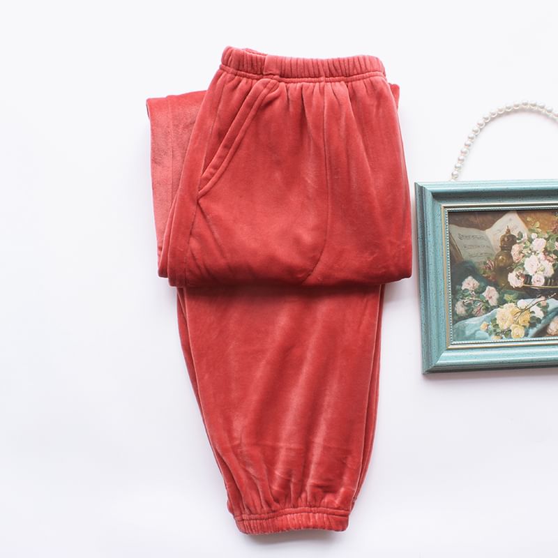 Dogini - Bijpassende fleece pyjamabroek voor koppels (verschillende ontwerpen)