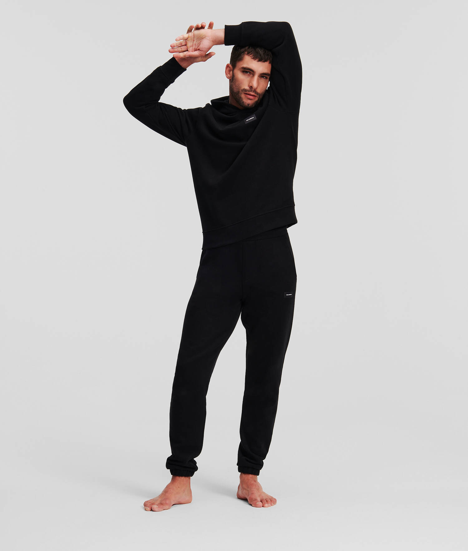 JOGGING LOUNGEWEAR AVEC LOGO ESSENTIAL - Noir