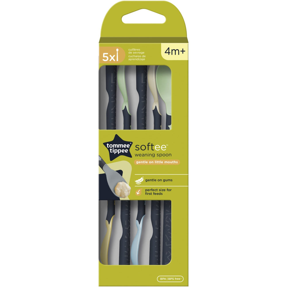 Køb Tommee Tippee 5 X Softee Weaning Skeer 4M+