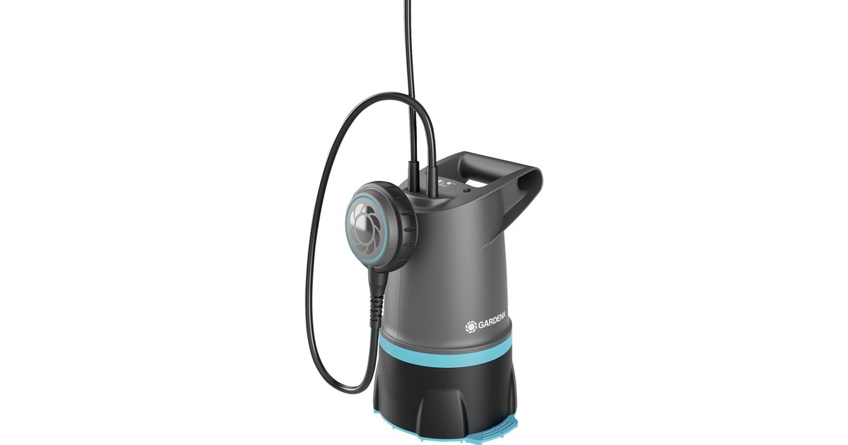 GARDENA2-in-1 helder/vuil water dompelpomp 20000 BASIC, 20.000 l/u dompel- en drukpompen  (Grijs/zwart, 550 Watt, 20.000 l/u, met vlotterschakelaar)