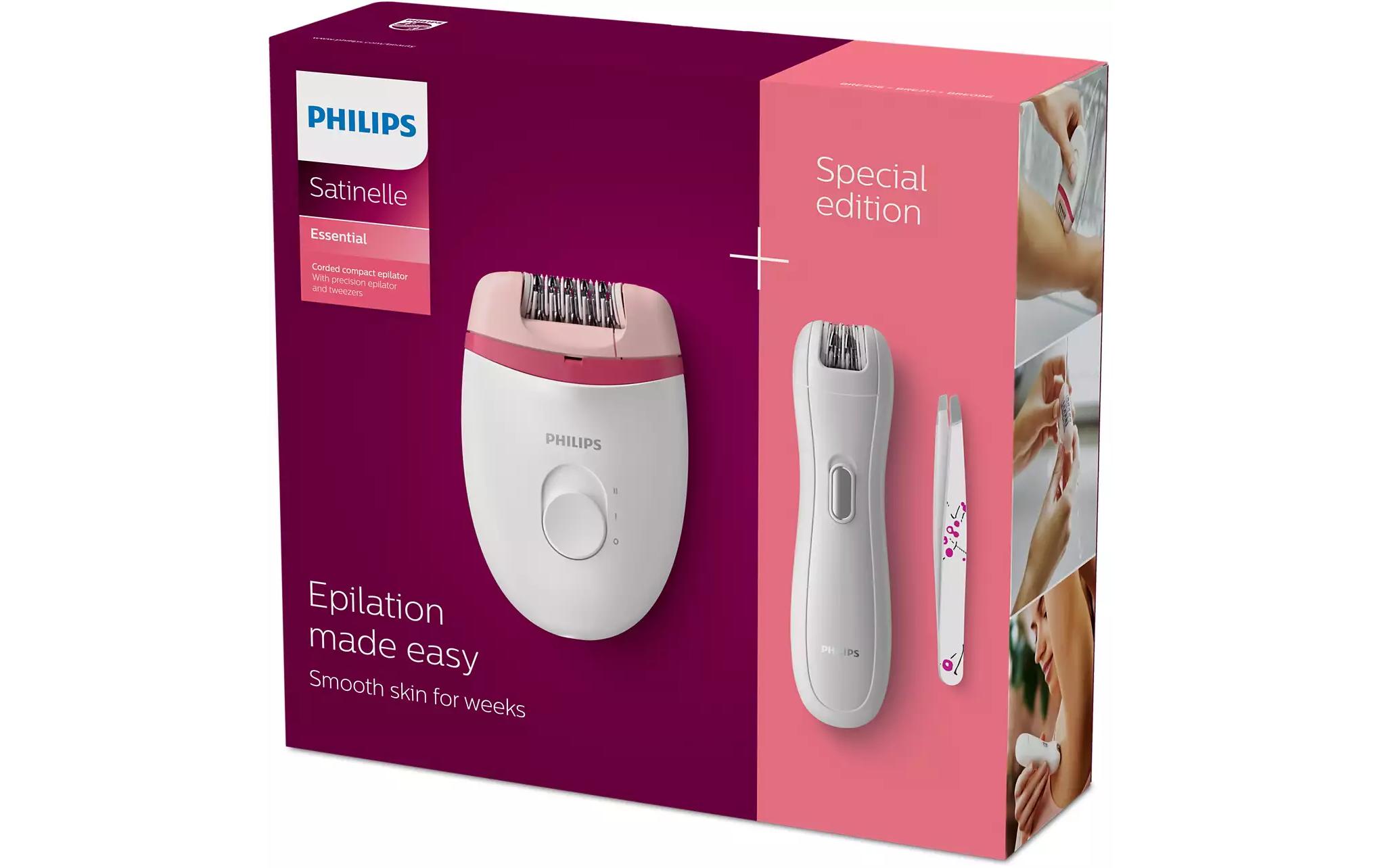 Epilierer-Set Satinelle Essential BRP506/00Kabelgebundener Epilator