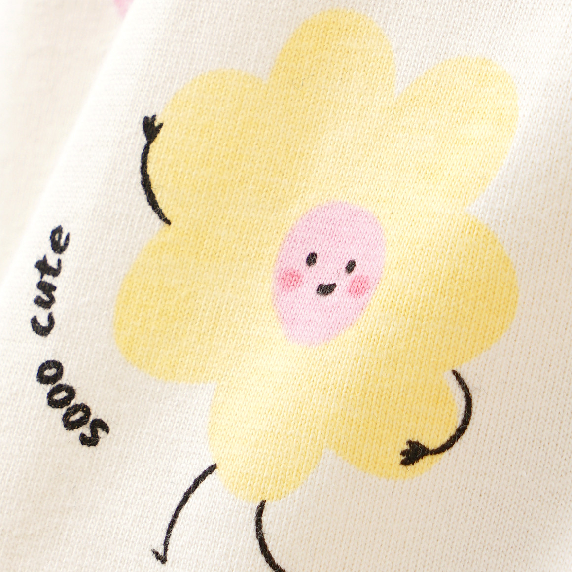 Topomini Baby Schlafanzug mit Allover-Print creme