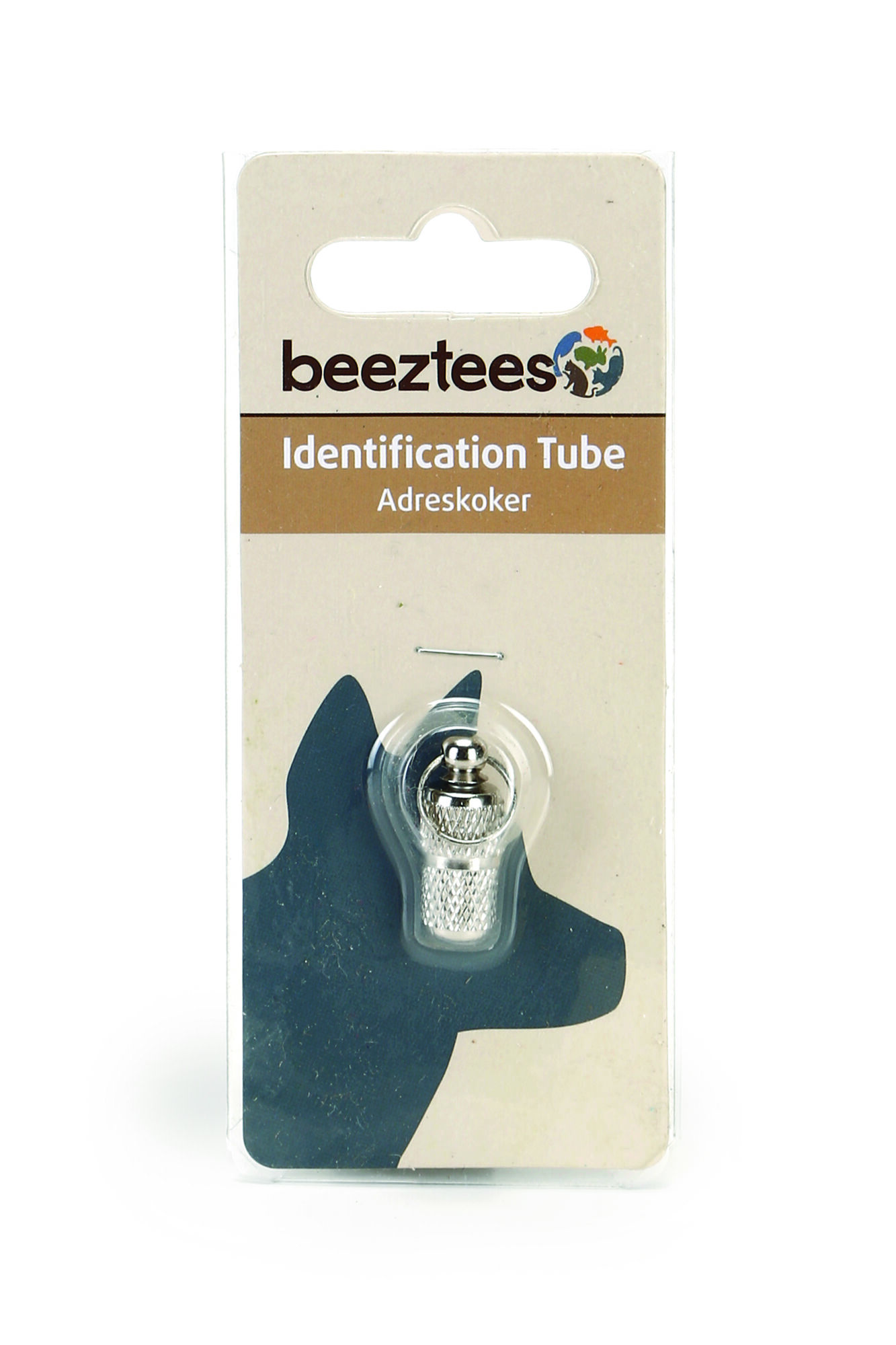 Beeztees - Adreskoker Hond accessoires - Metaal - zilver - 2.9 cm