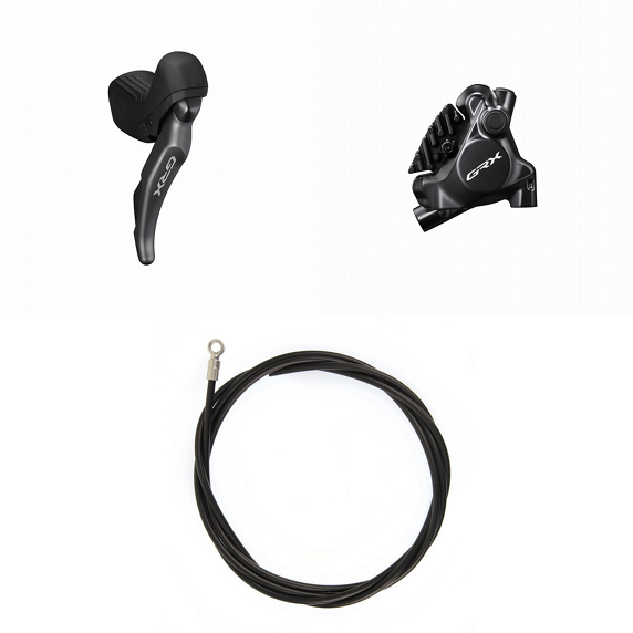 Shimano GRX RX820 Skiftegreb Med BR-RX810 Flat Mount Bremsekaliber Højre