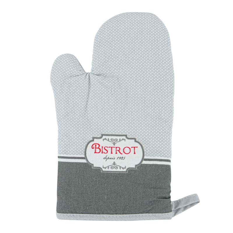 Gant de cuisine 'Bistrot' gris