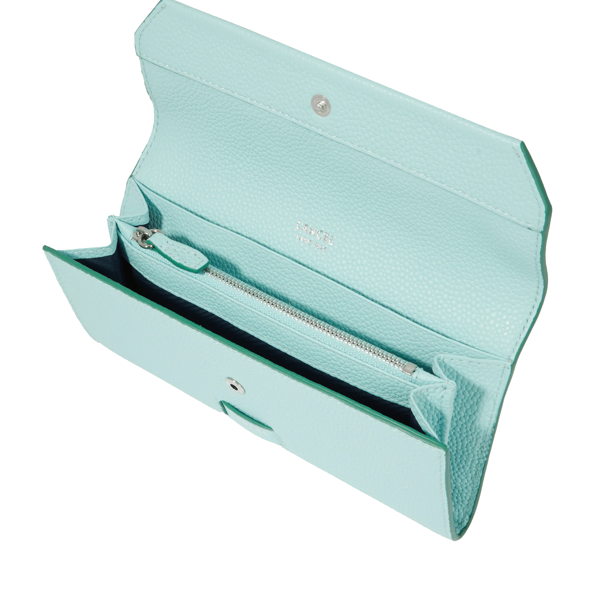Compact wallet Ninon de Lancel-Menthe/Emeraude