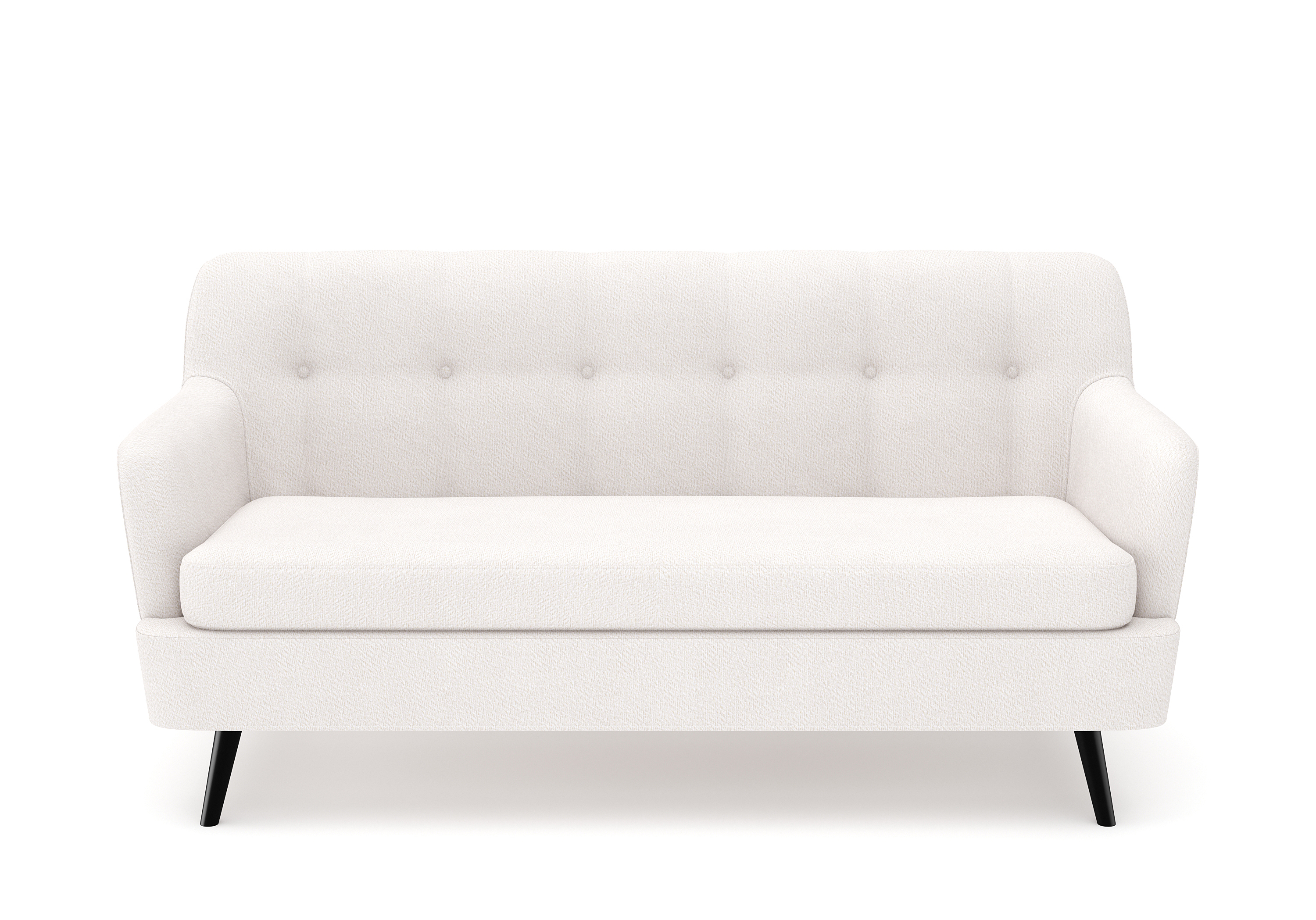 Sofa Bouclé LIA 3-Sitzer creme