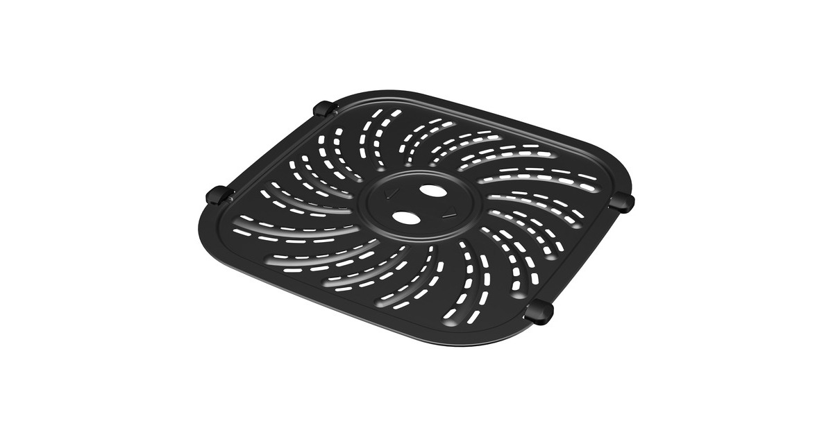 PrincessDigitale Airfyer 6L heteluchtfriteuse  (Zwart/zilver, 6 liter)