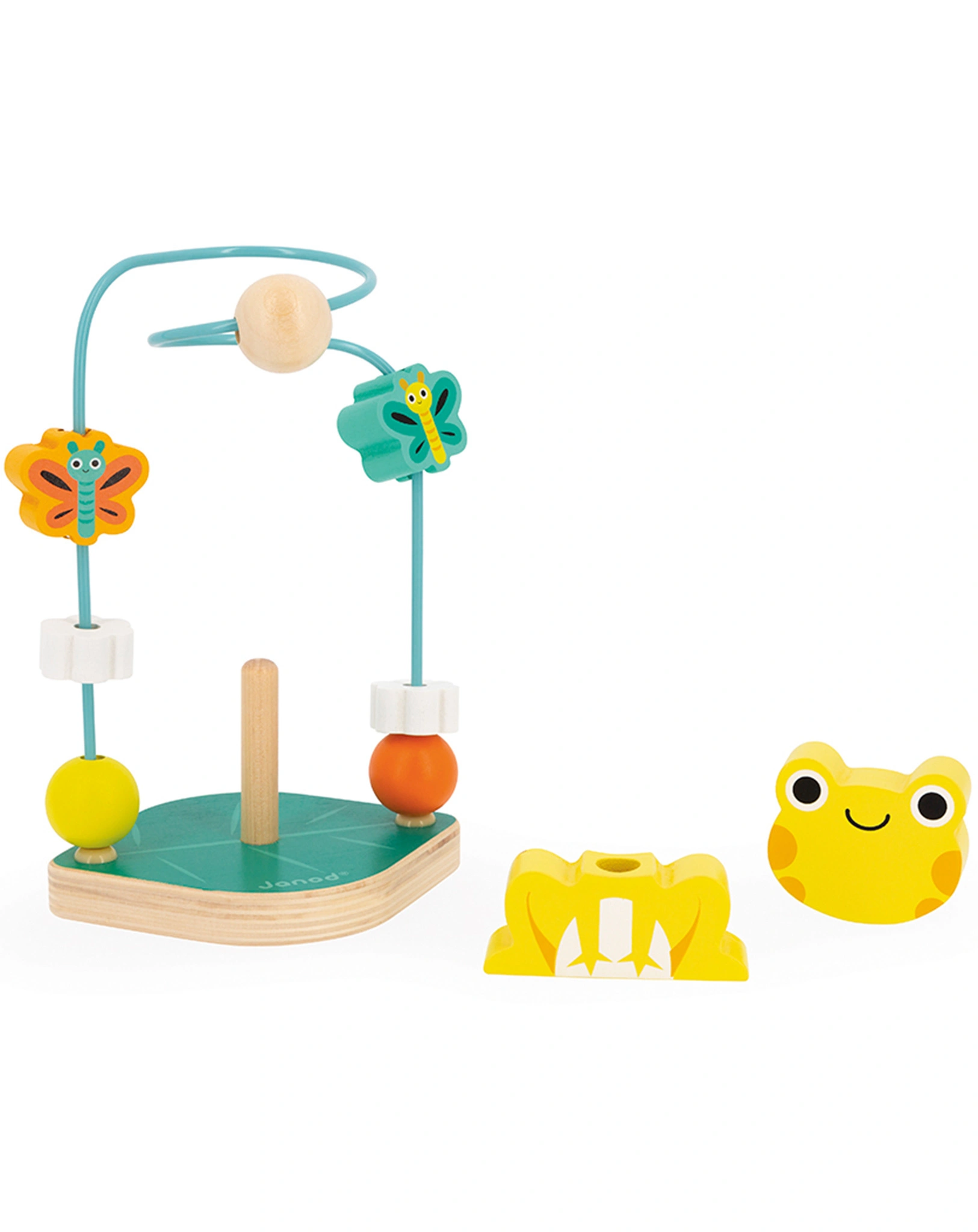 Motorikschleife TROPIK -  FROSCH in bunt
