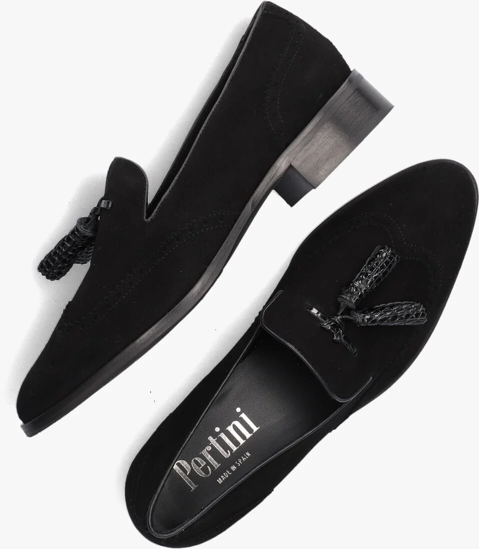 PERTINI zwarte pertini loafers 11975