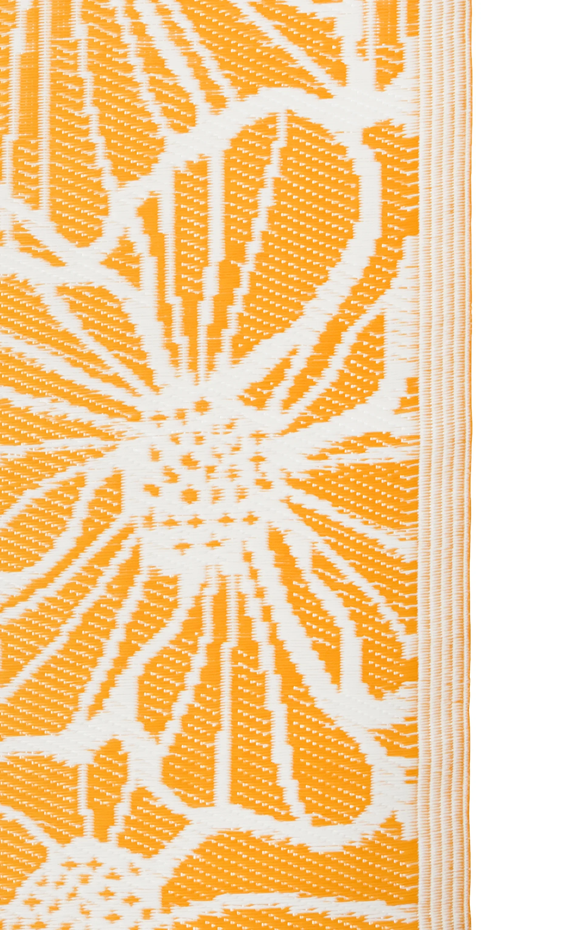 Uteteppe Yellow Flowers Lengde 200 cm