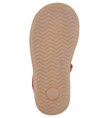 Pom Pom Sandalen - Vorspeisen Scallop Klettband - Rose Melone