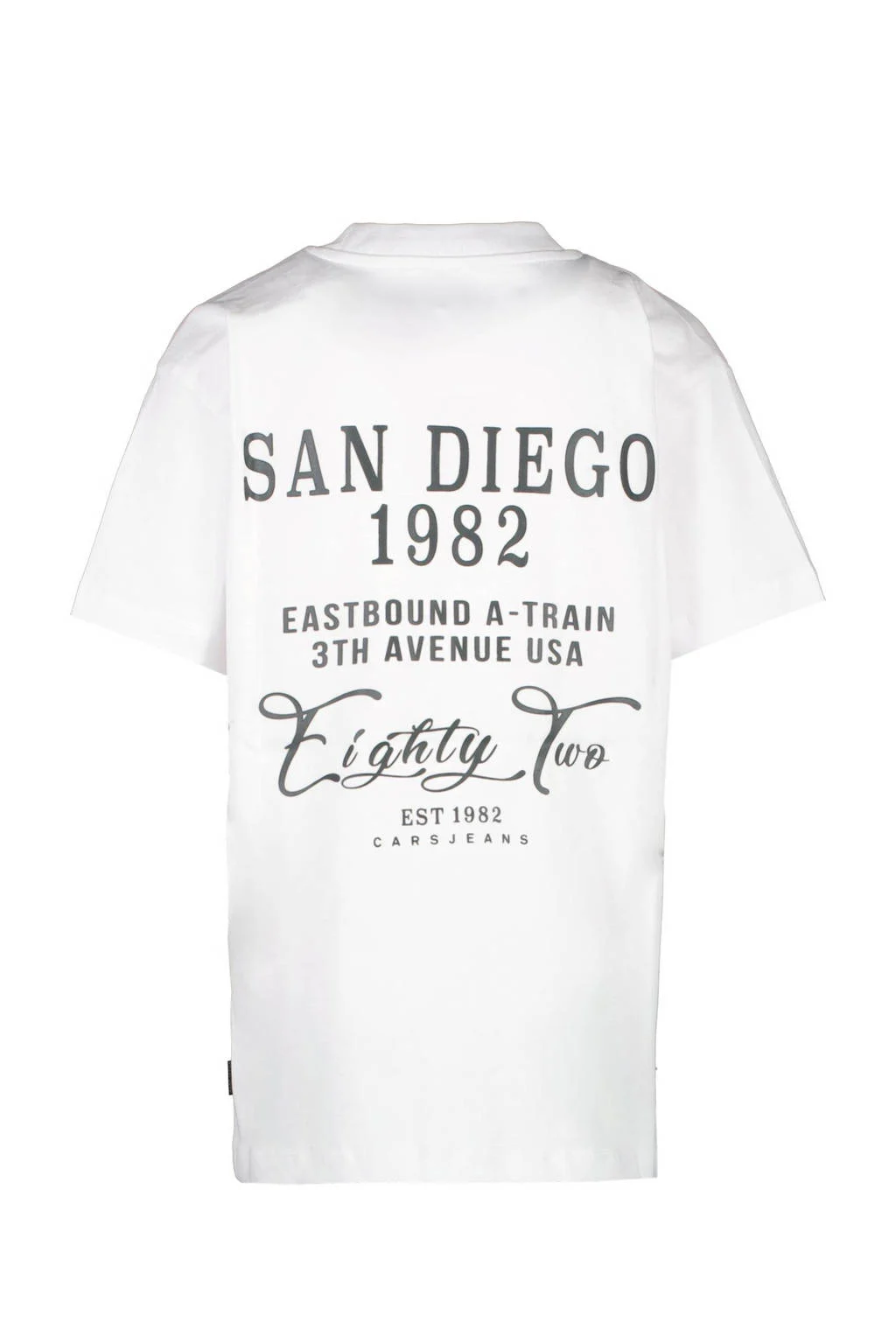 Cars T-shirt MEZZO met backprint wit