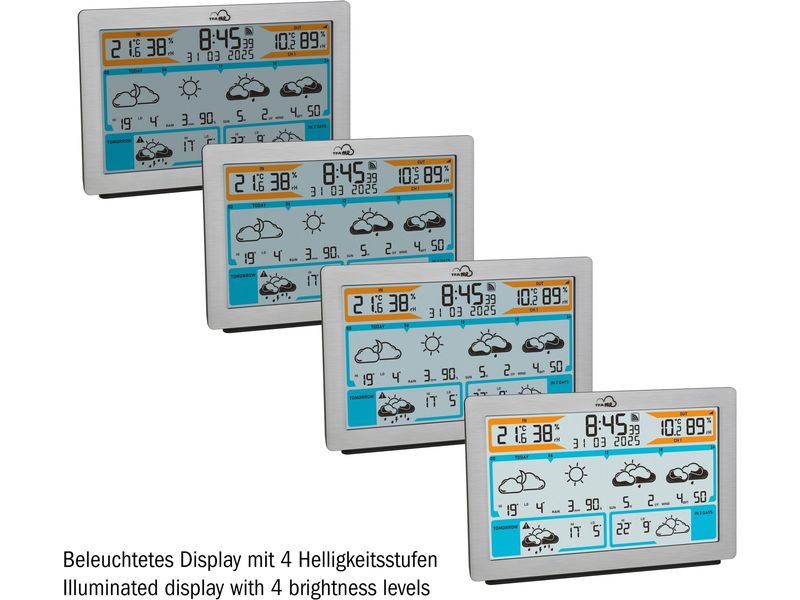 TFA Dostmann Wetterstation TFA.me ID-02 WLAN Silber Funk-Wetterstation mit WLAN