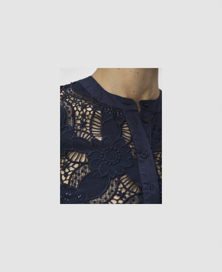 Object OBJERIKA RE 3/4 SLEEVE TOP CC1 AW Sky captain