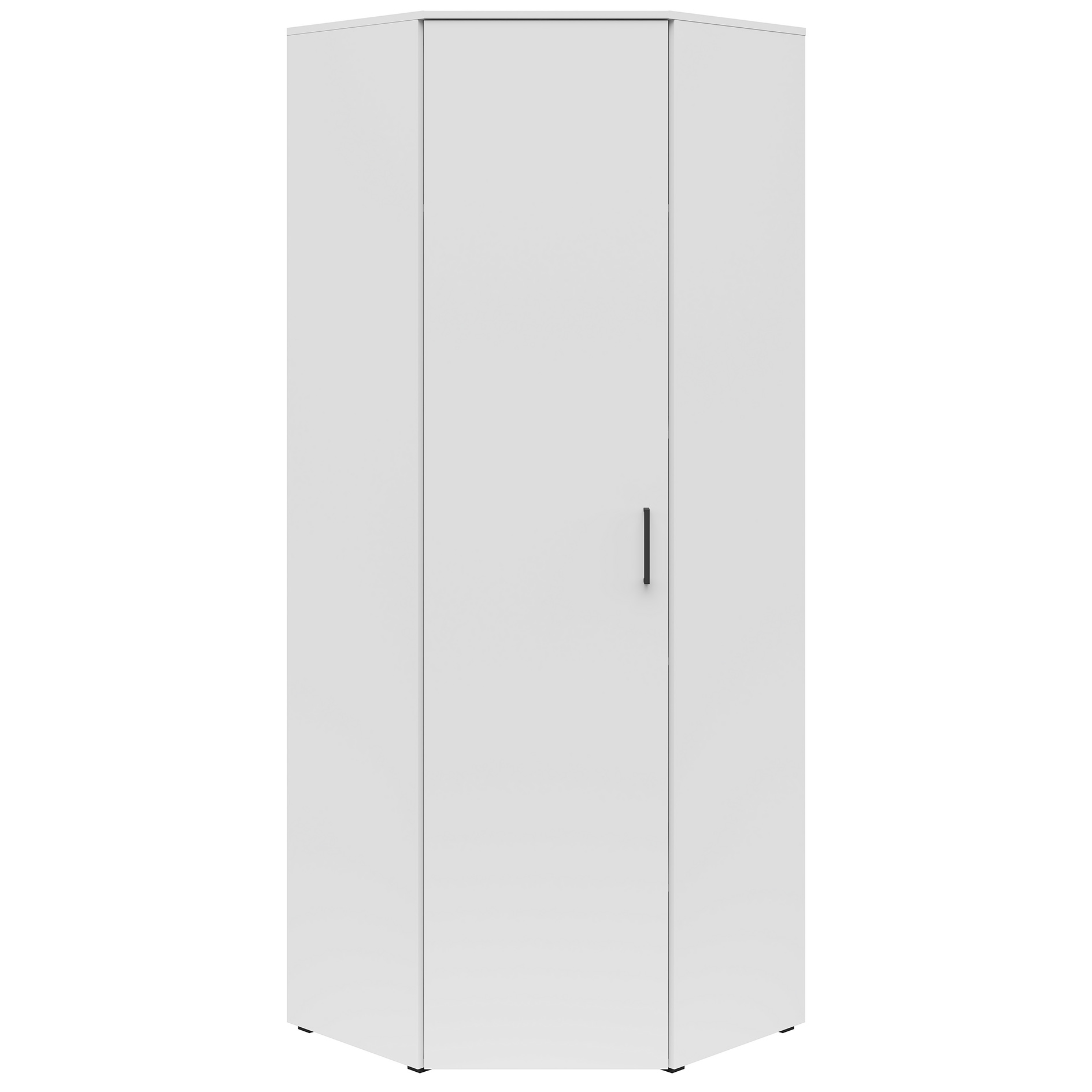 Eckschrank - weiß - Breite 101 cm