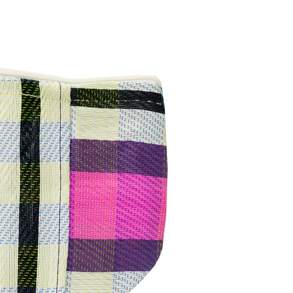 Bolsa Praia - Roxo, Branco E Preto