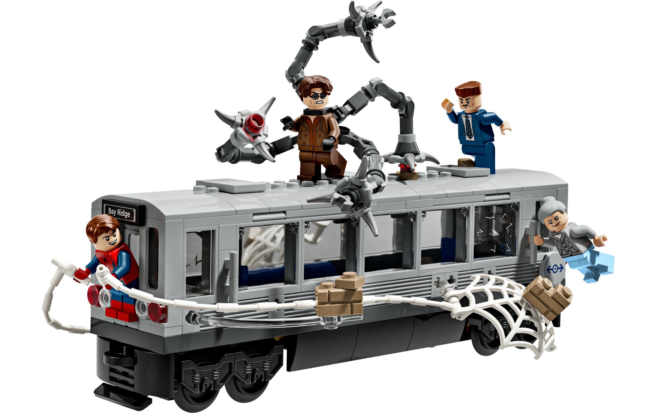 Marvel Spider-Man vs. Doc Ock: 76321Superhelden-U-Bahn-Bau-Set, Showdown in der U-Bahn