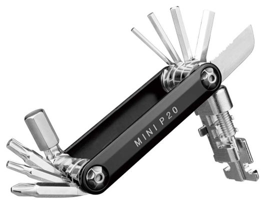 Multi-Outils Topeak Mini P20 Noir (20 Fonctions)