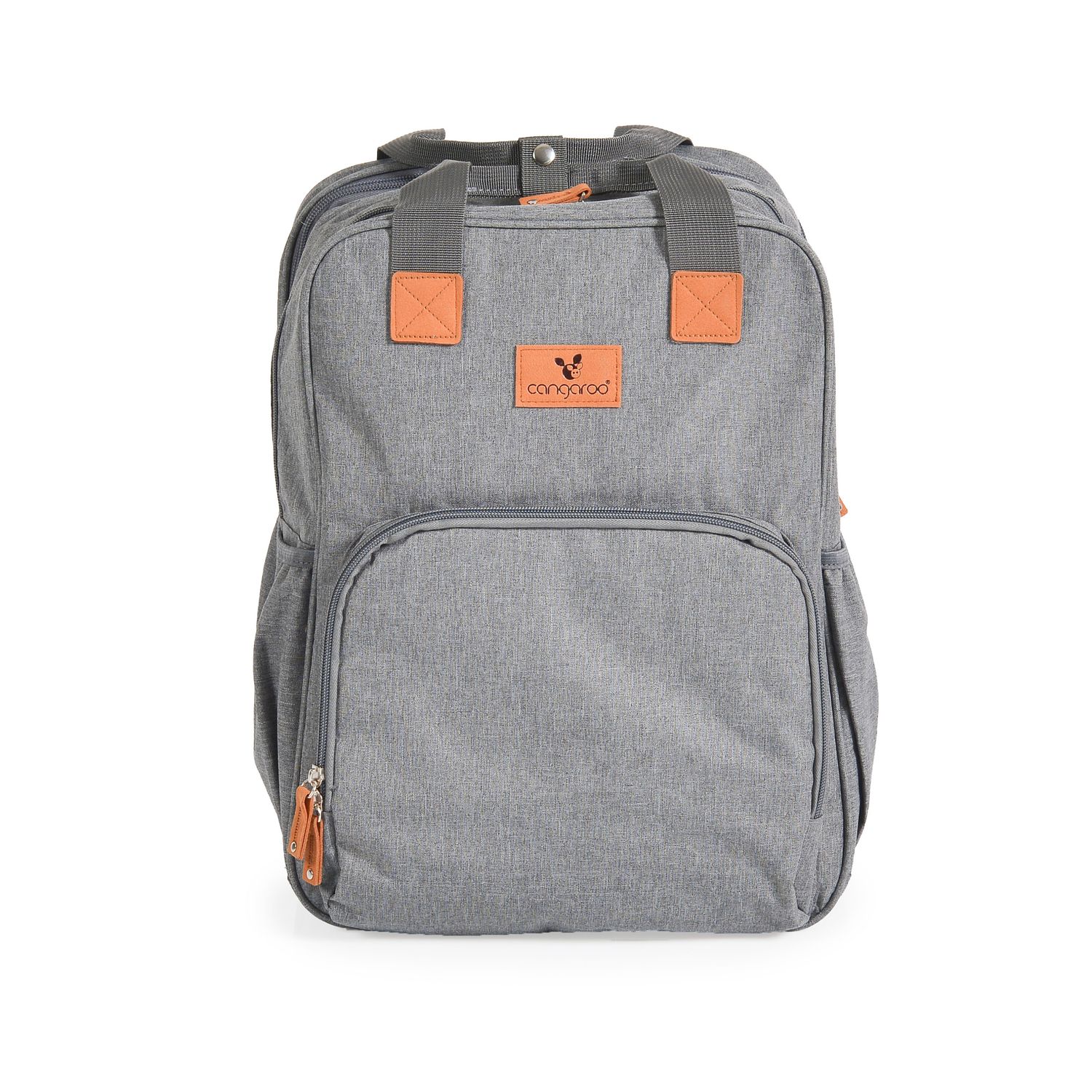 Cangaroo Kinderwagentasche Liana 2 in 1 Rucksack Babybett Reißverschluss Clips grau