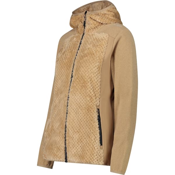 Veste polaire CMP WOMAN HIGHLOFT FLEECE JACKET HOOD SESAMO