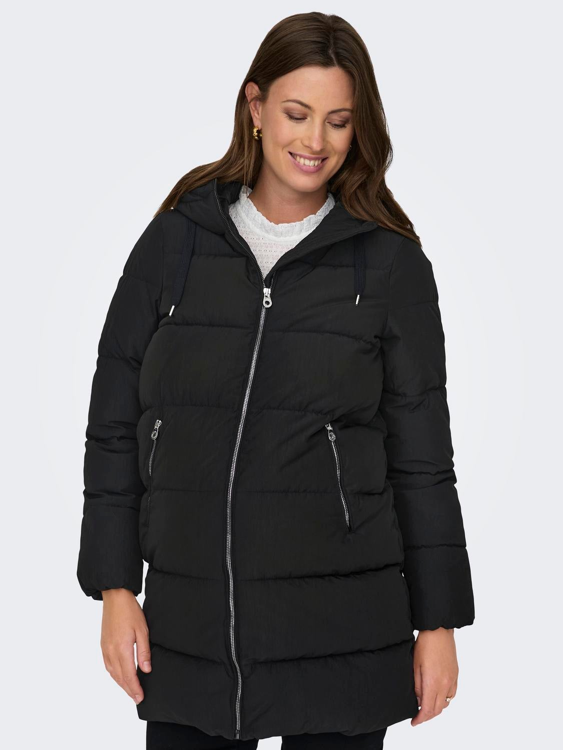OLMDOLLY Steppmantel Black