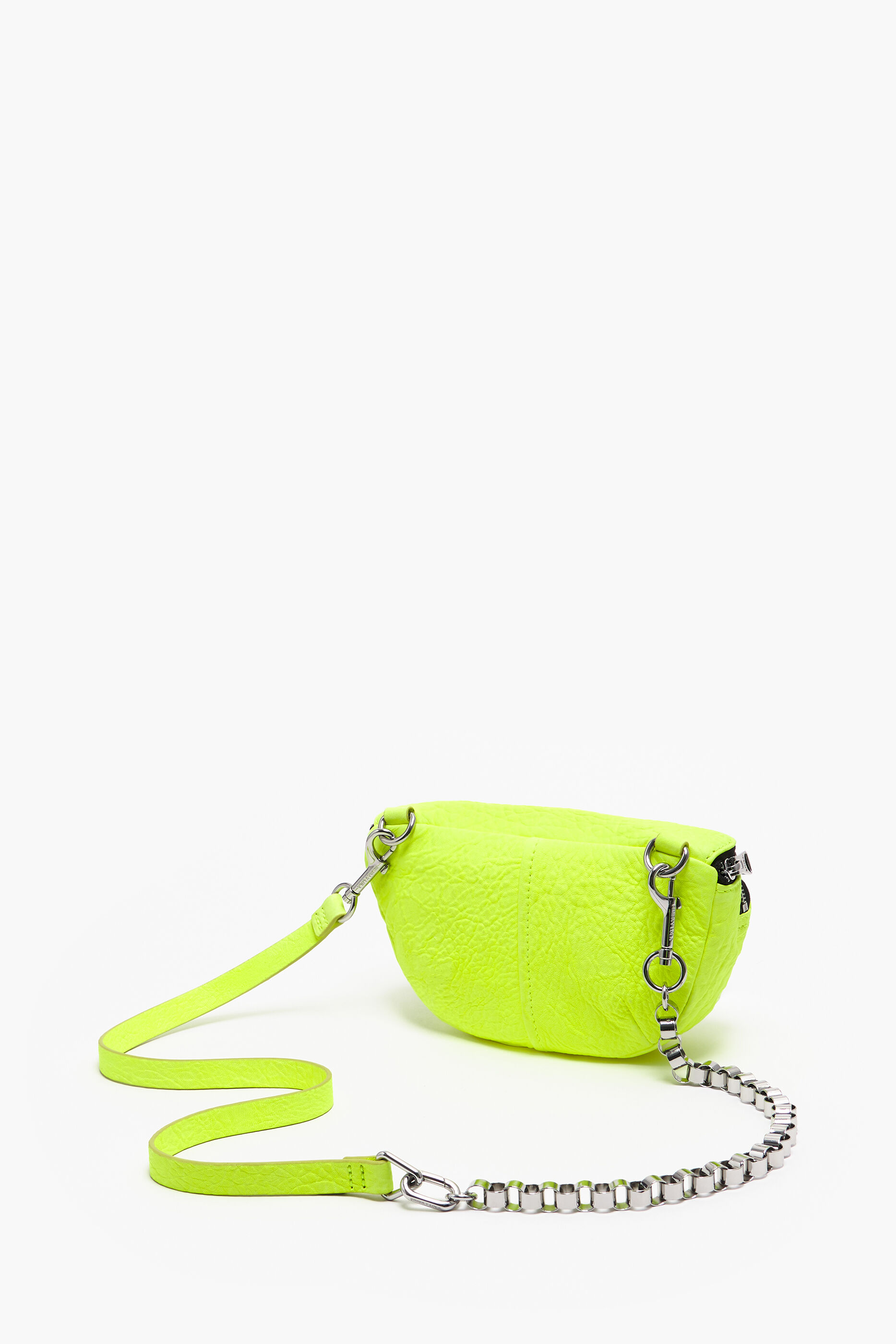 Pochete Pocket XS em couro amarelo