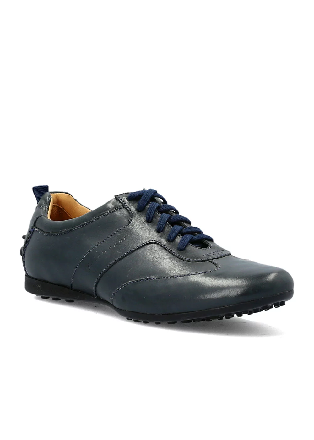 SNEAKER CUIR MARINE