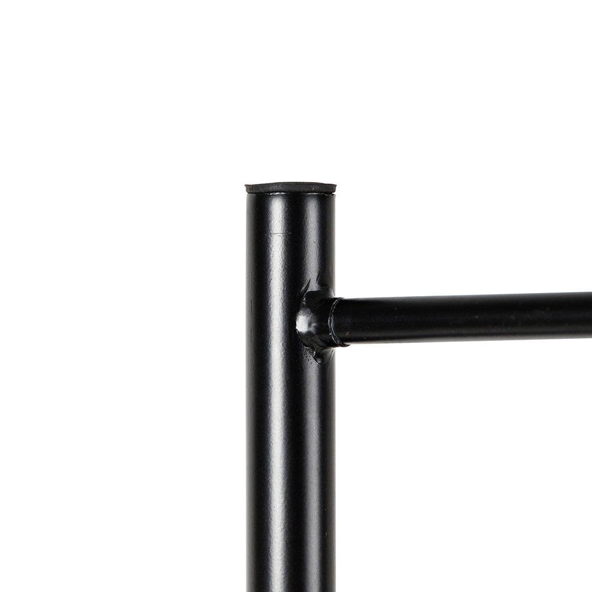 Industriële vloerlamp zwart met messing 2-lichts - Haicha