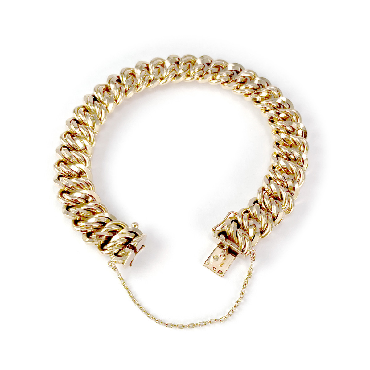 Bracelet d'occasion or 750 jaune maille américaine