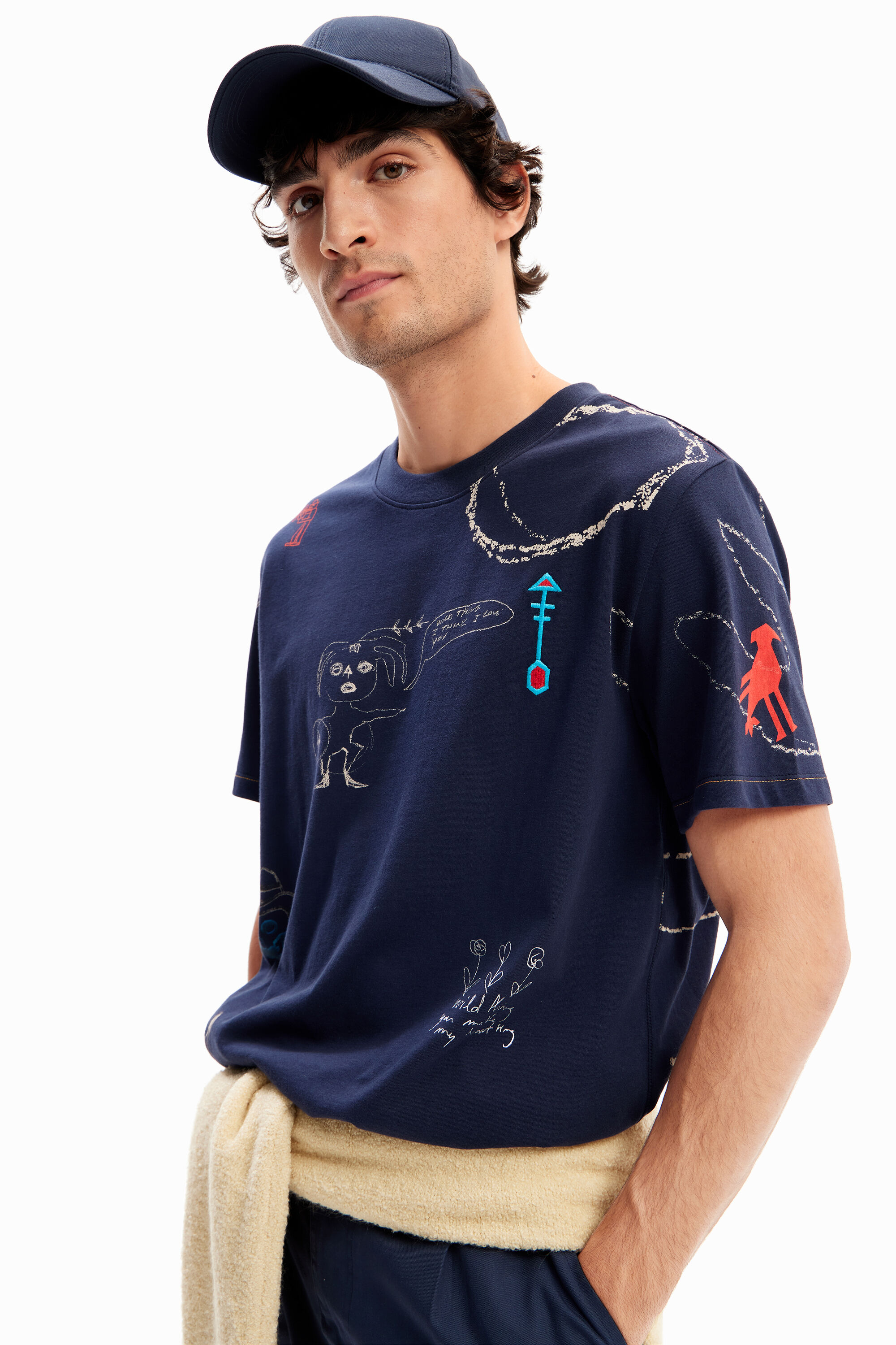 Ilustrações de setas em camisetas