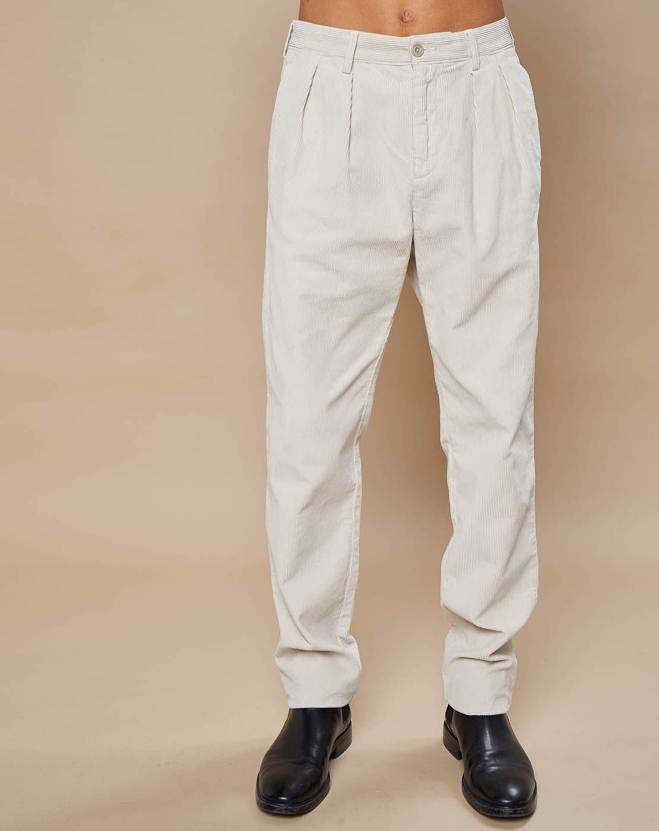 Hartford Pantalon en Velours côtelé Tom craie