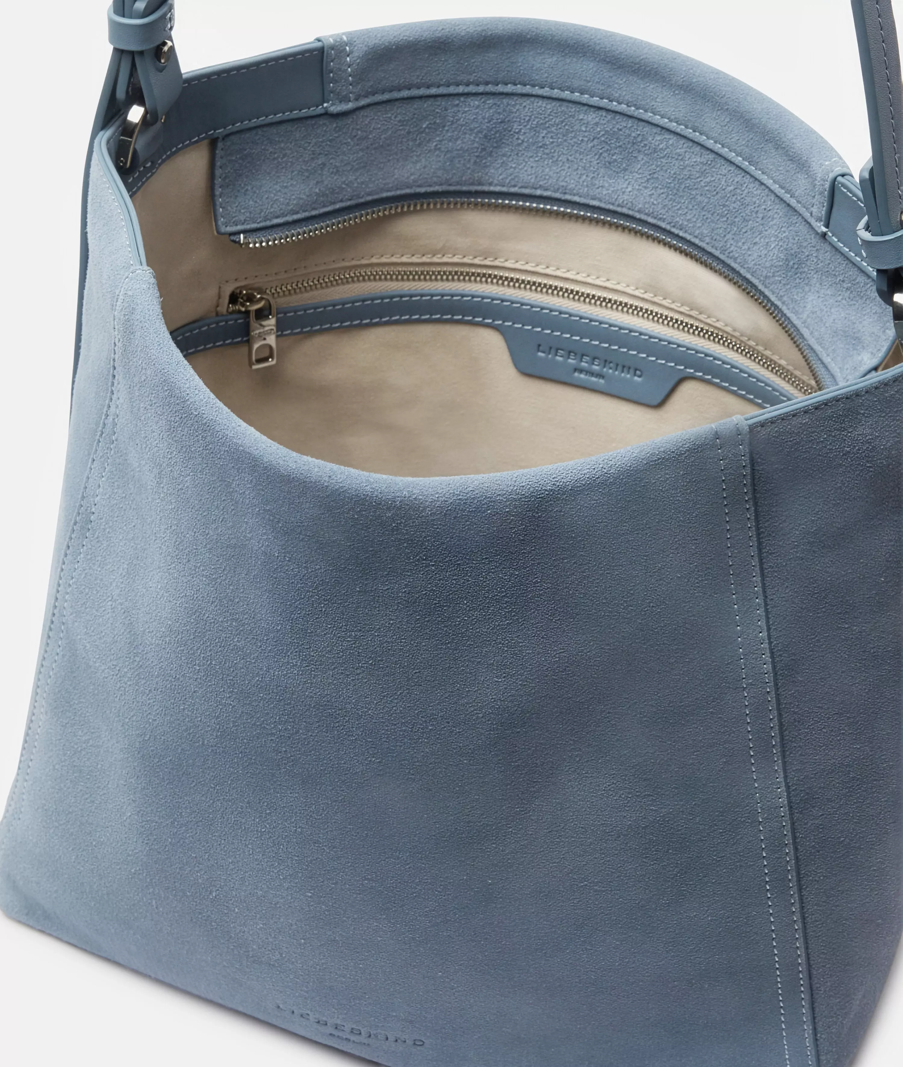 Chudy Hobo M Spacious suede hobo bag
