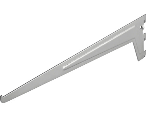 Enkelrijige beugel met 3 haken, 500 mm, zilver
